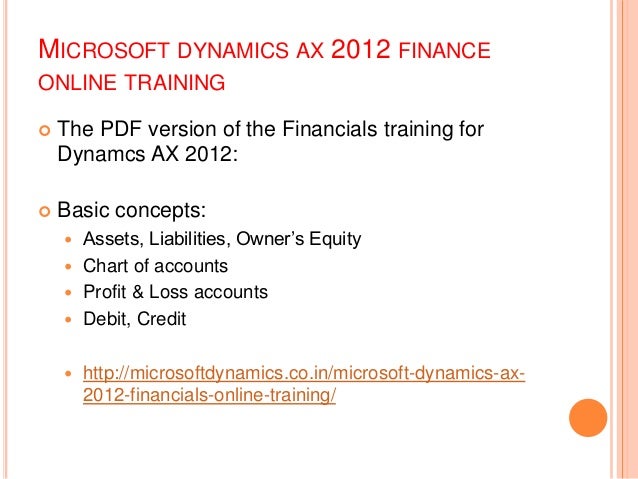Microsoft Dynamics Ax 2012 Training Material Pdf